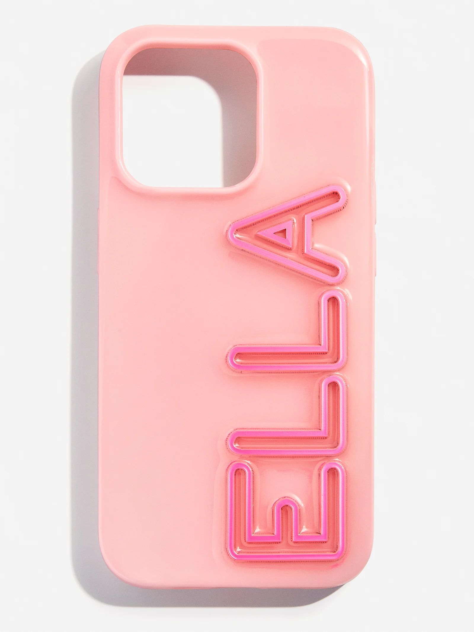 Fine Line Custom iPhone Case - Blush/Pink | BaubleBar (US)