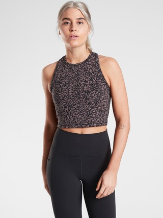 Shanti Crop Jacquard Tank | Athleta