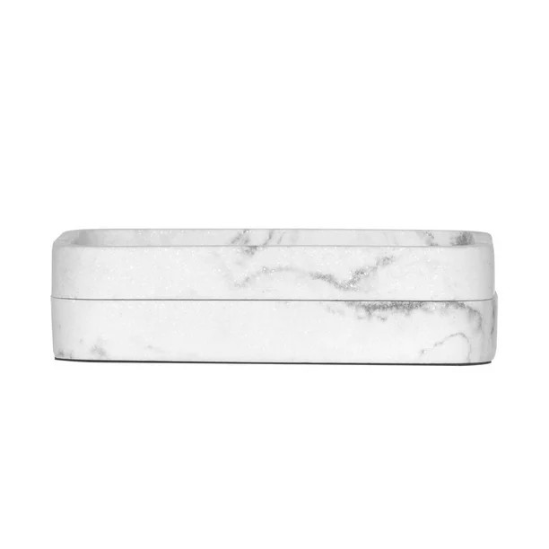 Better Homes & Gardens Faux Marble Magnetic Soap Dish White | Walmart (US)