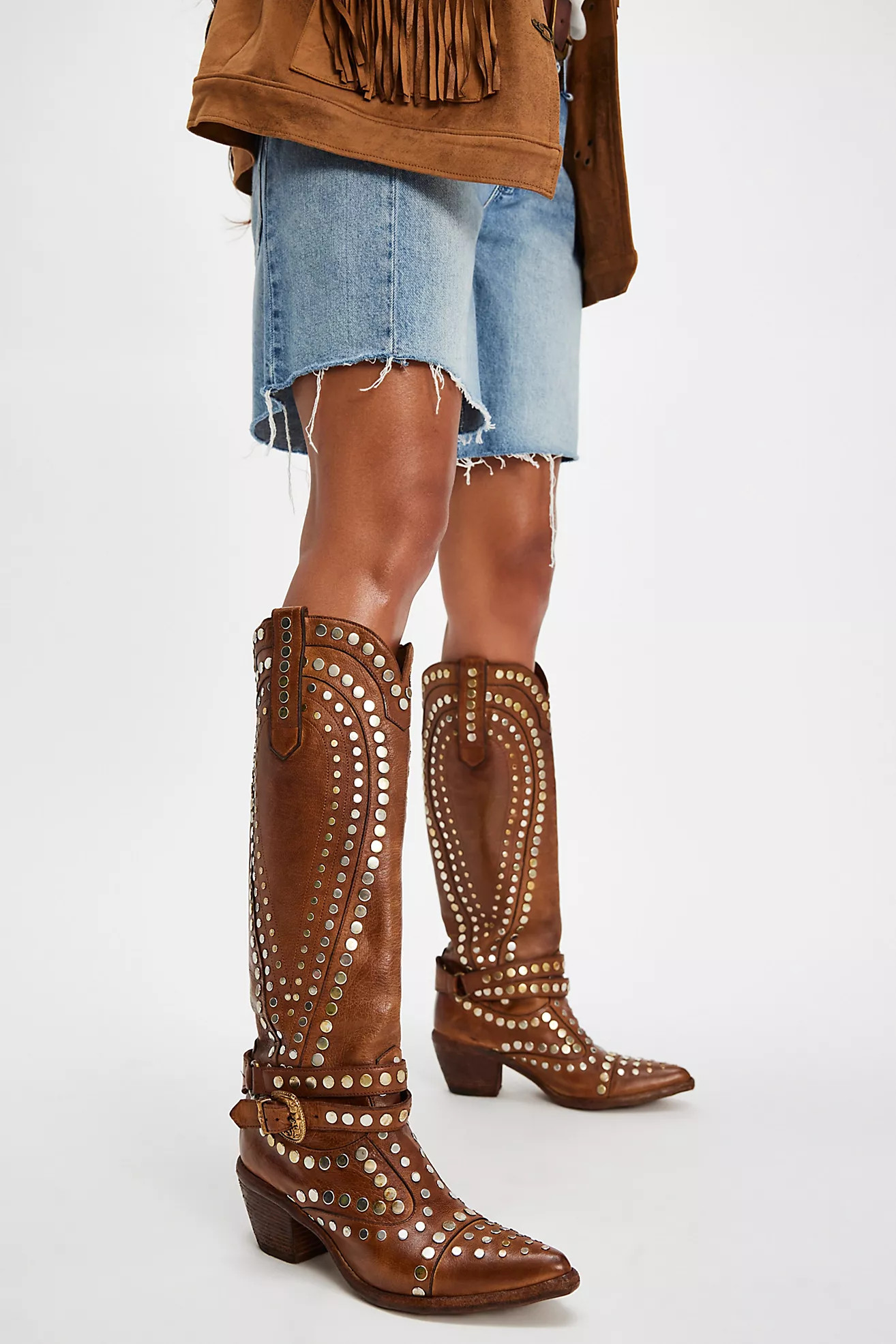 Siren Studded Western Boots | Free People (Global - UK&FR Excluded)