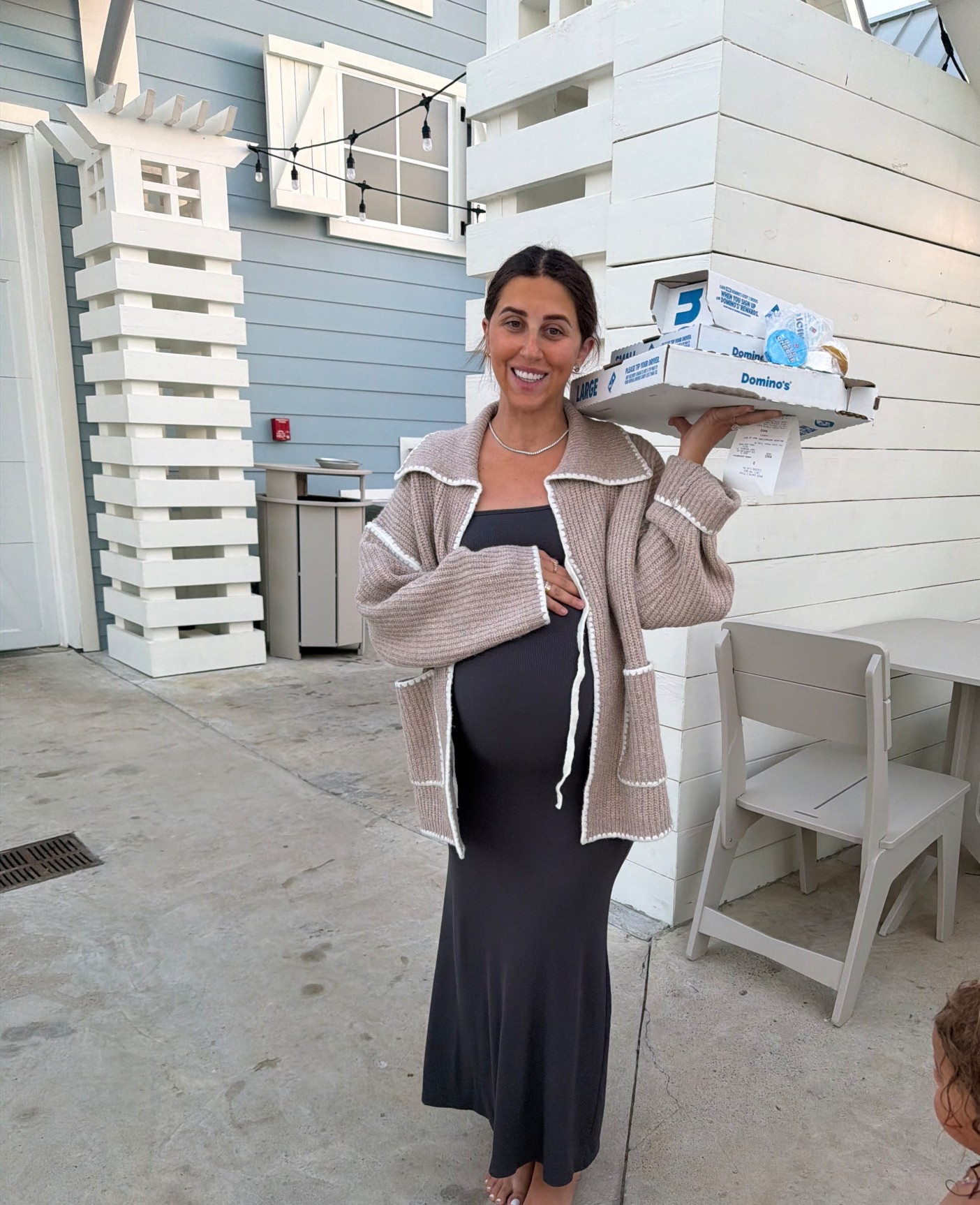 Delivered the goods last night lol 

Dress: medium
Cardigan: medium 

Dressupbuttercup.com #dressupbuttercup #dederaad 

#LTKSeasonal #LTKdayinmylife #LTKmomlife