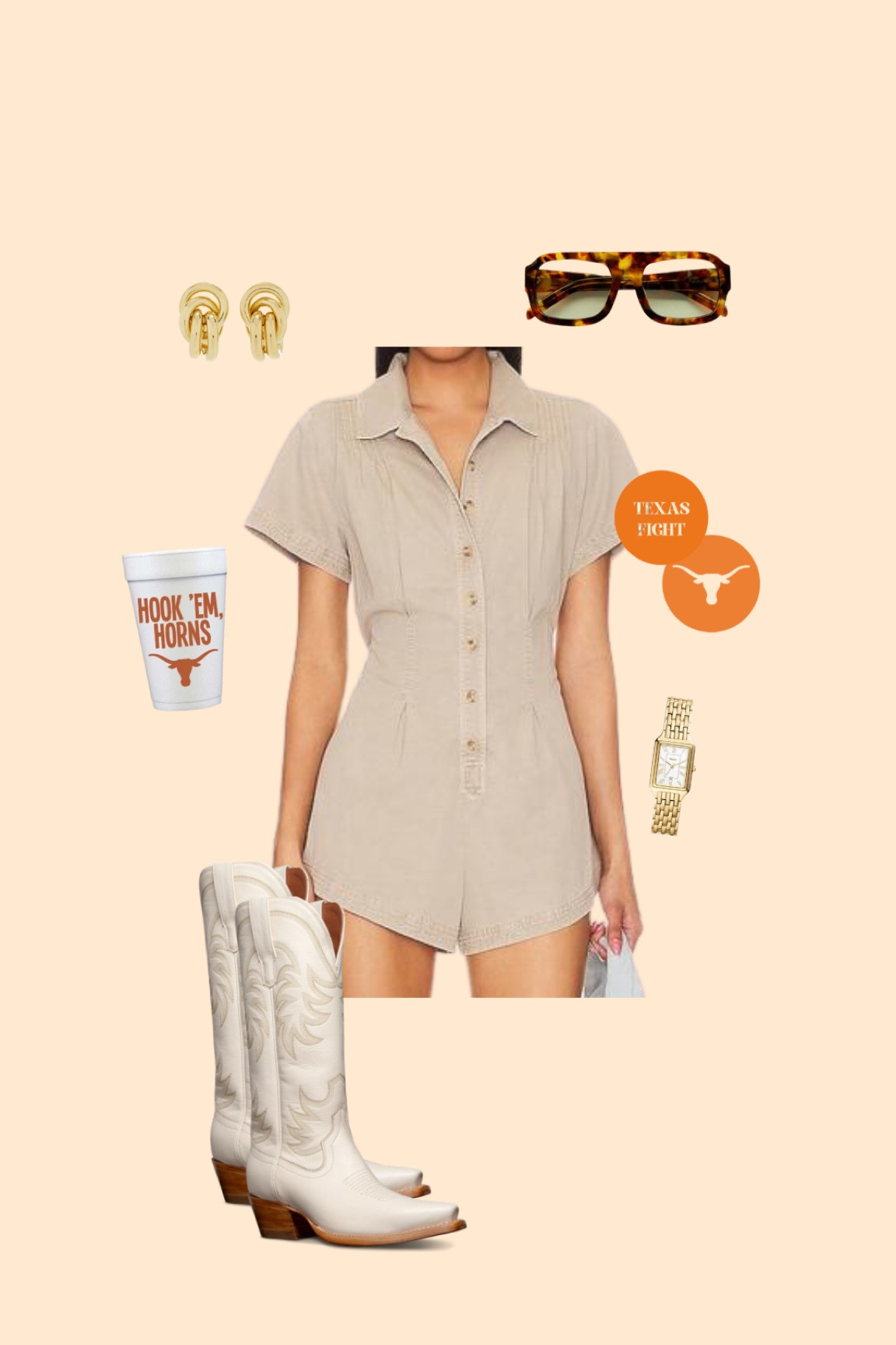 Texas orange & white college football Gameday outfit idea !!

#LTKStyleTip #LTKSeasonal
