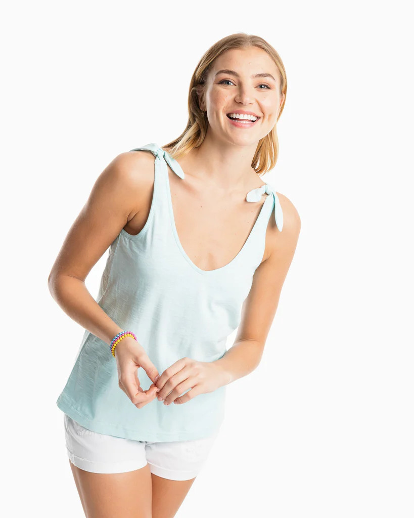 Adrianna Sun Farer Tie Shoulder Top - FINAL SALE | Southern Tide