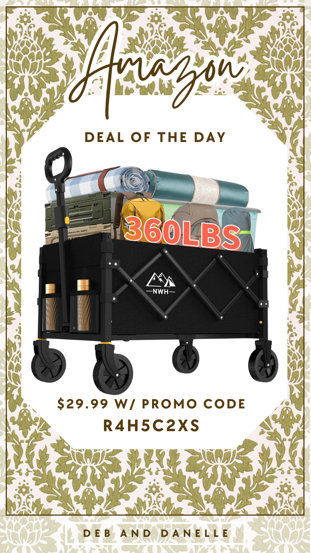 We love our collapsible wagon for all of the antique flea markets that we visit throughout the year. We found a great deal on one from @Amazon today. It can hold up to 360 pounds.  

 #LTKSaleAlert #LTKFindsUnder50 #LTKTravel