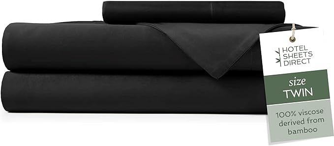 Hotel Sheets Direct 100% Viscose Derived from Bamboo Sheets Set Twin - Cooling Bed Sheets with 1 ... | Amazon (US)