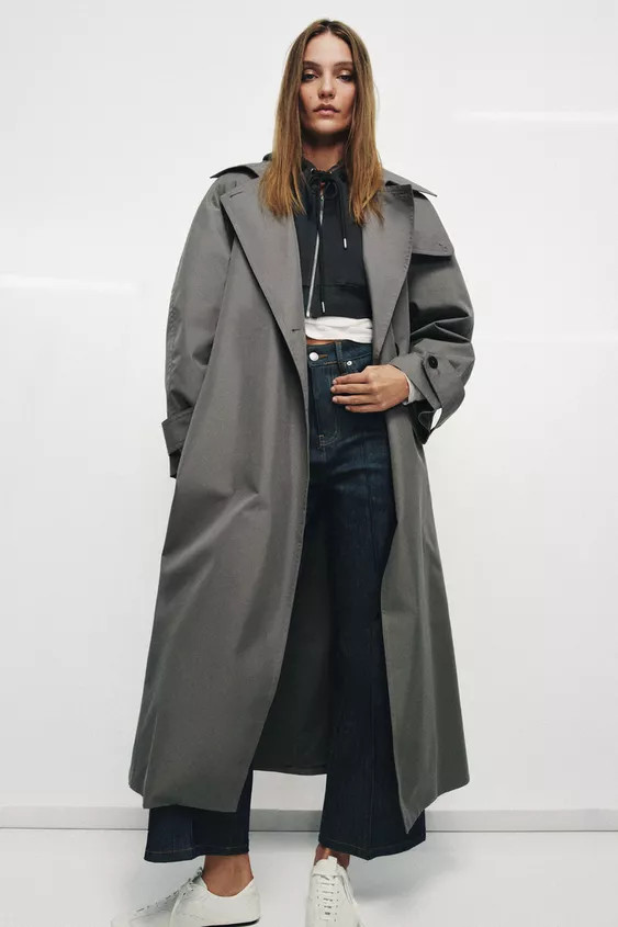 TRENCH OVERSIZE CINTURA ZW COLLECTION | Zara IT