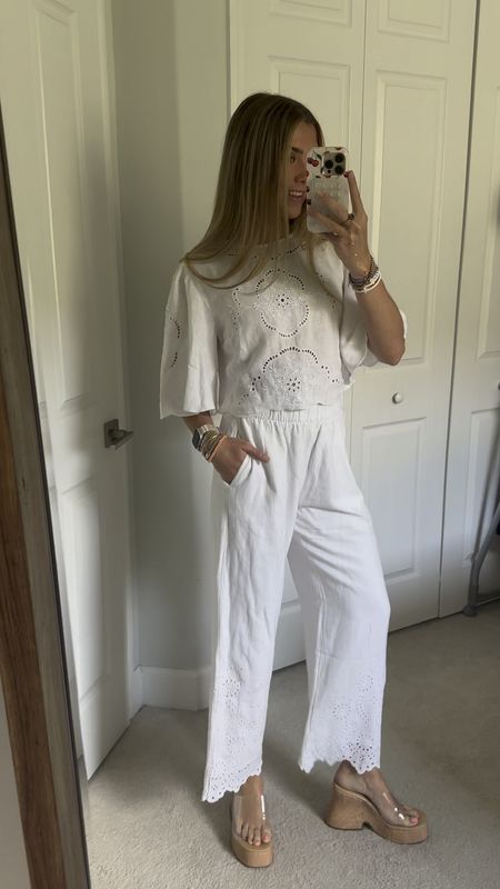 Abercrombie Linen-Blend Pull-On Pant. Abercrombie angel sleeve embroidered top. @abercrombie Abercrombie Haul! I typically wear the size XS, 25 R in Abercrombie. #abercrombie #abercrombiehaul #abercrombietryon #outfit #ootd #outfitoftheday #outfitofthenight #outfitvideo #whatiwore #style #outfitinspo #outfitideas#springfashion #springstyle #summerstyle #summerfashion #tryonhaul #tryon #tryonwithme #trendyoutfits #trendyclothes #styleinspo #trending #currentfashiontrend #fashiontrends #2024trends

#LTKFindsUnder100 #LTKStyleTip #LTKWedding