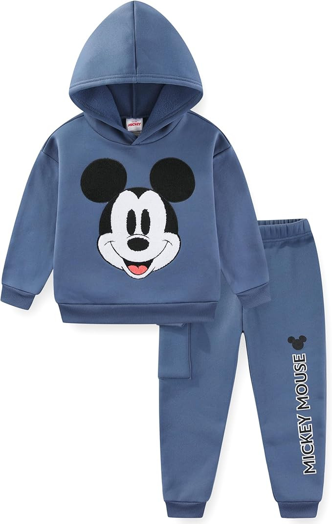 Disney Mickey Mouse Boys Hoodie and Pants Set for Toddler and Big Kids | Amazon (US)