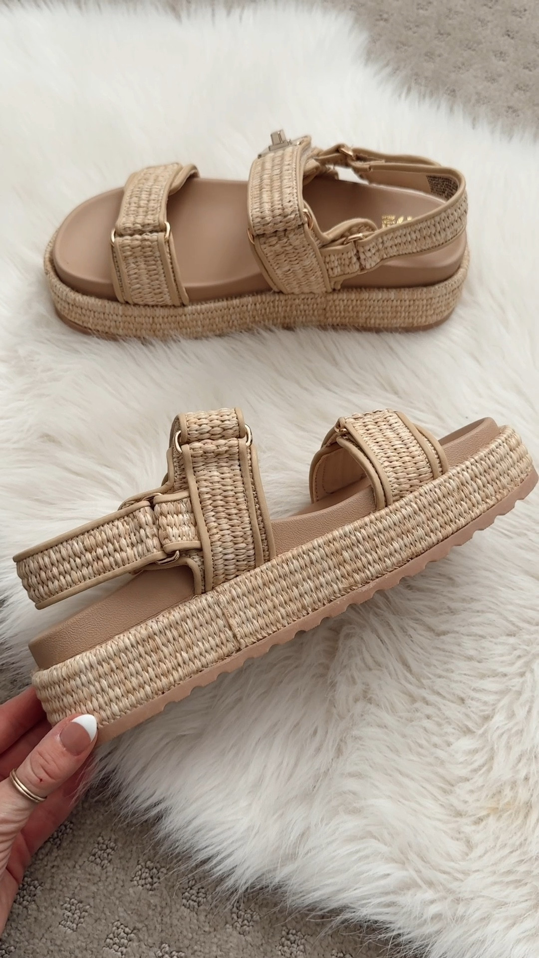 Madden NYC Women's Raffia Flatform … curated on LTK