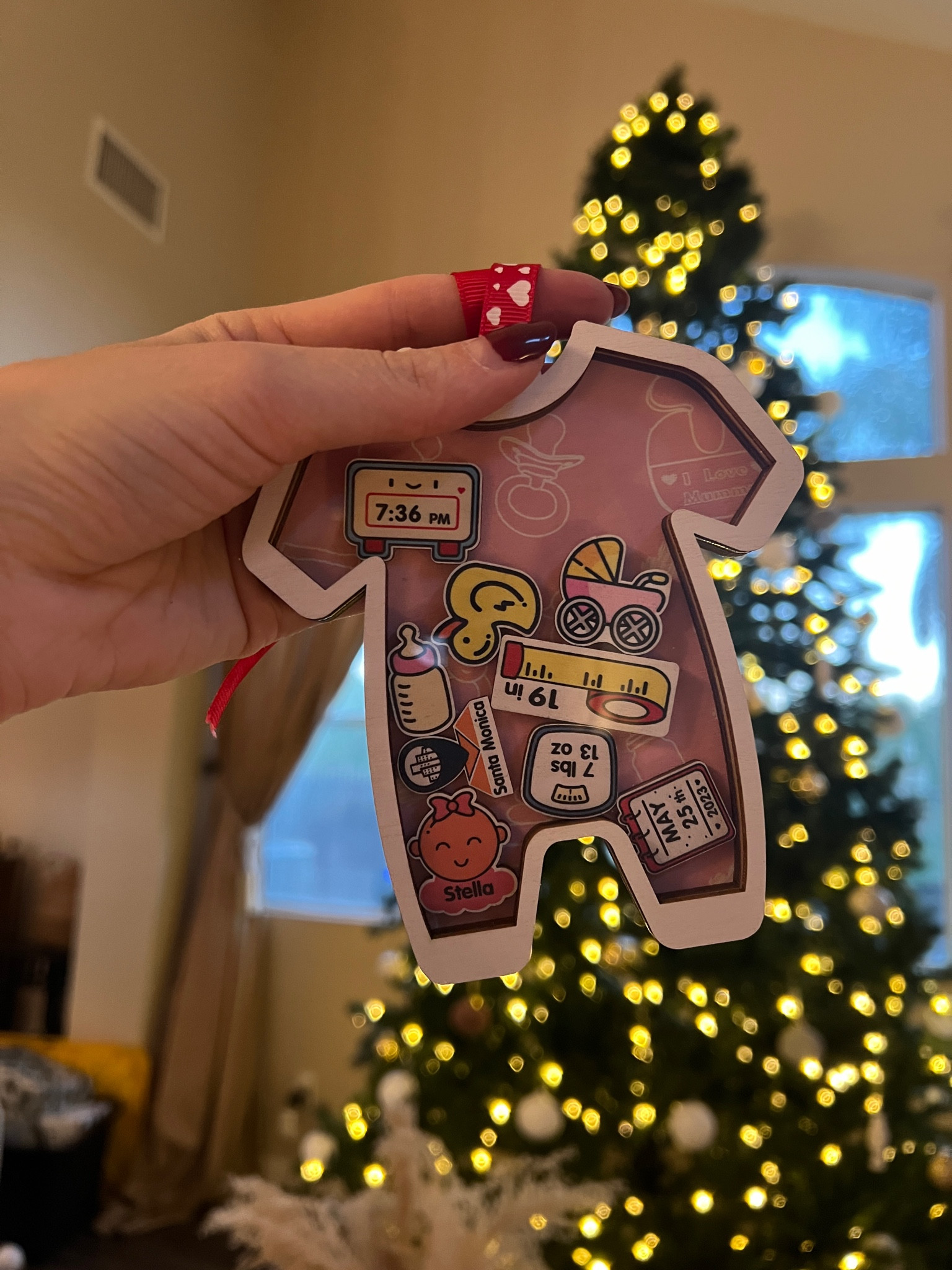 Baby’s first Christmas ornament 