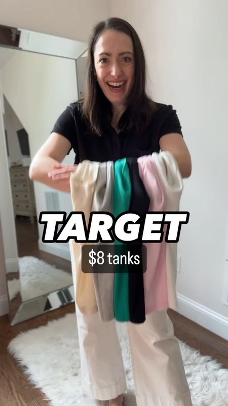 Target $8 tanks
Mom style 
Momiform 
Affordable fashion 
Summer basic 
Capsule wardrobe 

#LTKFindsUnder50 #LTKStyleTip #LTKSeasonal