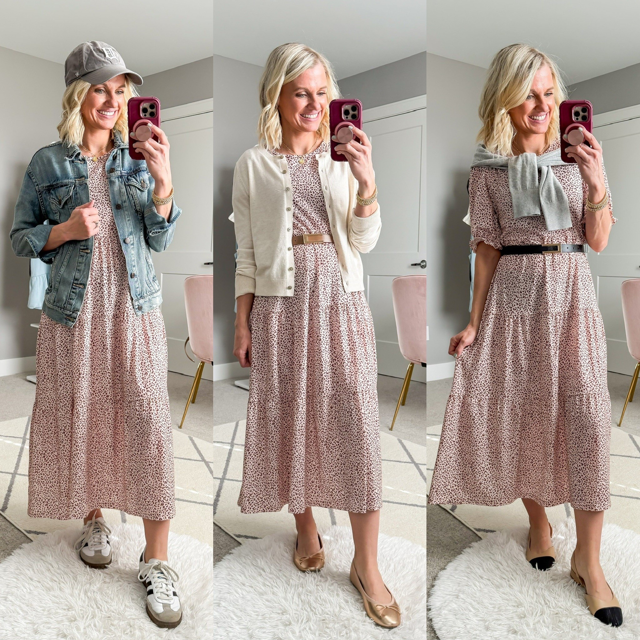 Spring capsule wardrobe outfits for with a midi dress  

#LTKStyleTip #LTKPetite #LTKSeasonal