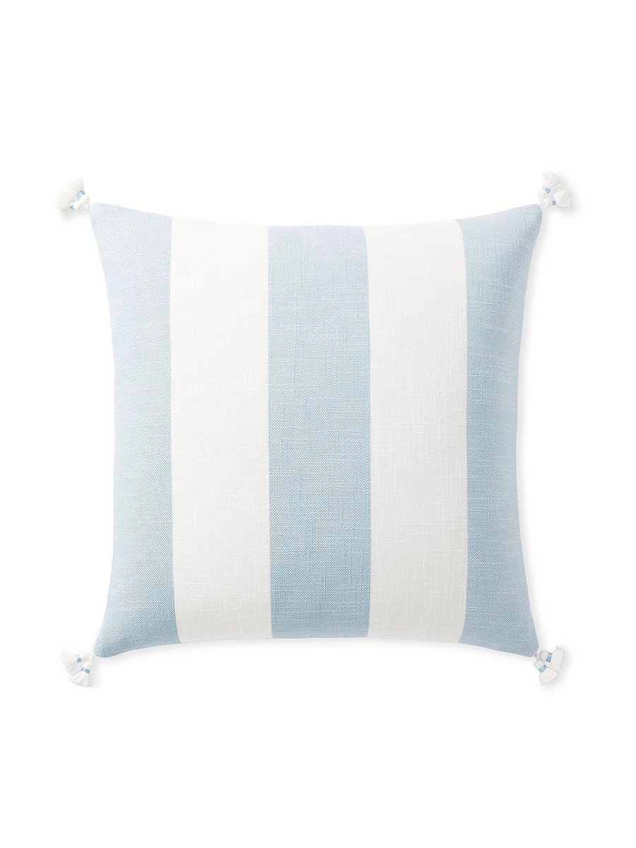 Bay Stripe Outdoor Pillow Cover | Serena and Lily