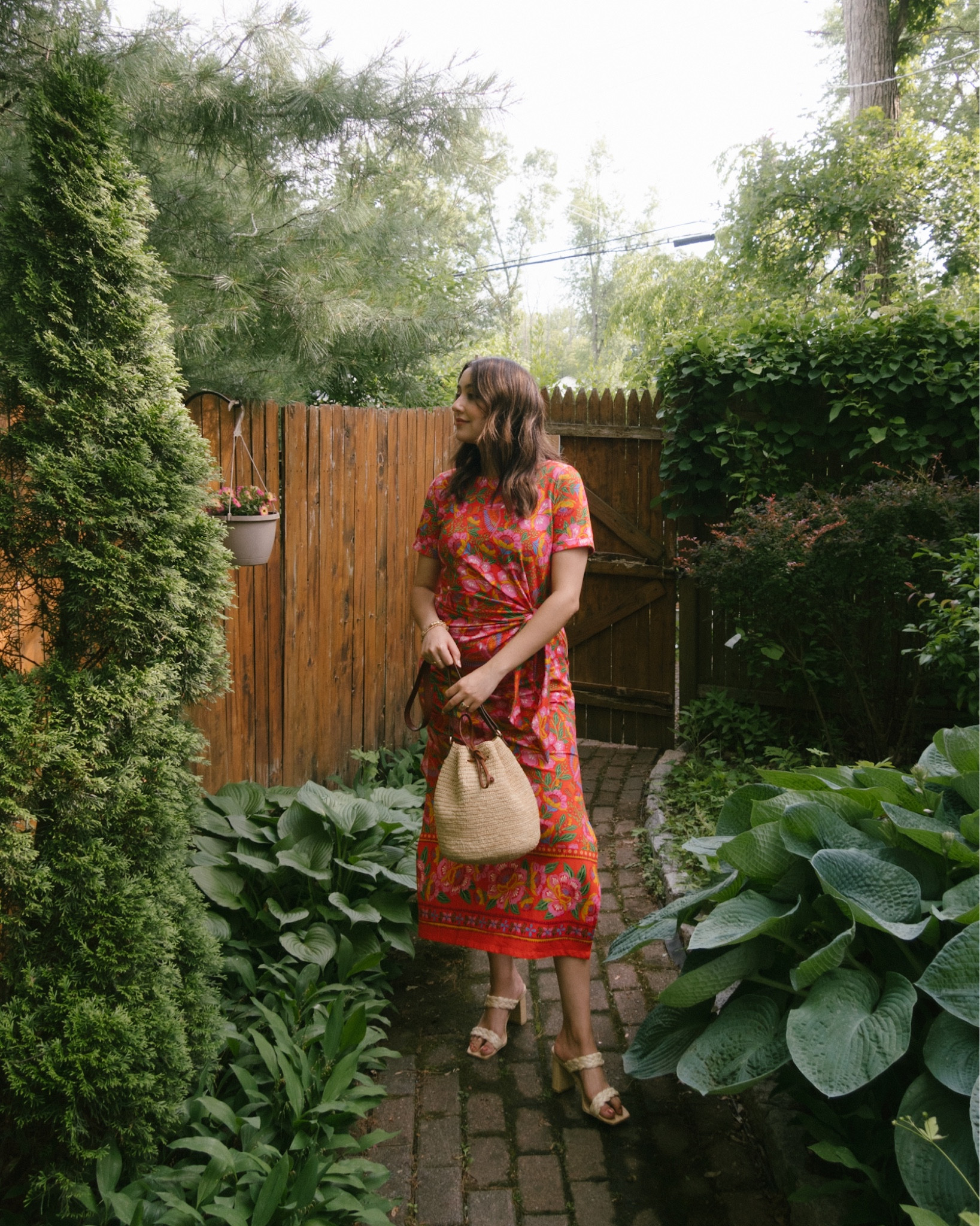 organic cotton floral midi dress, woven bag, comfy heels 



#LTKFind #LTKitbag #LTKshoecrush