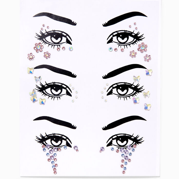 Pastel Floral Eye Gems - 3 Pack | Claire's (US)
