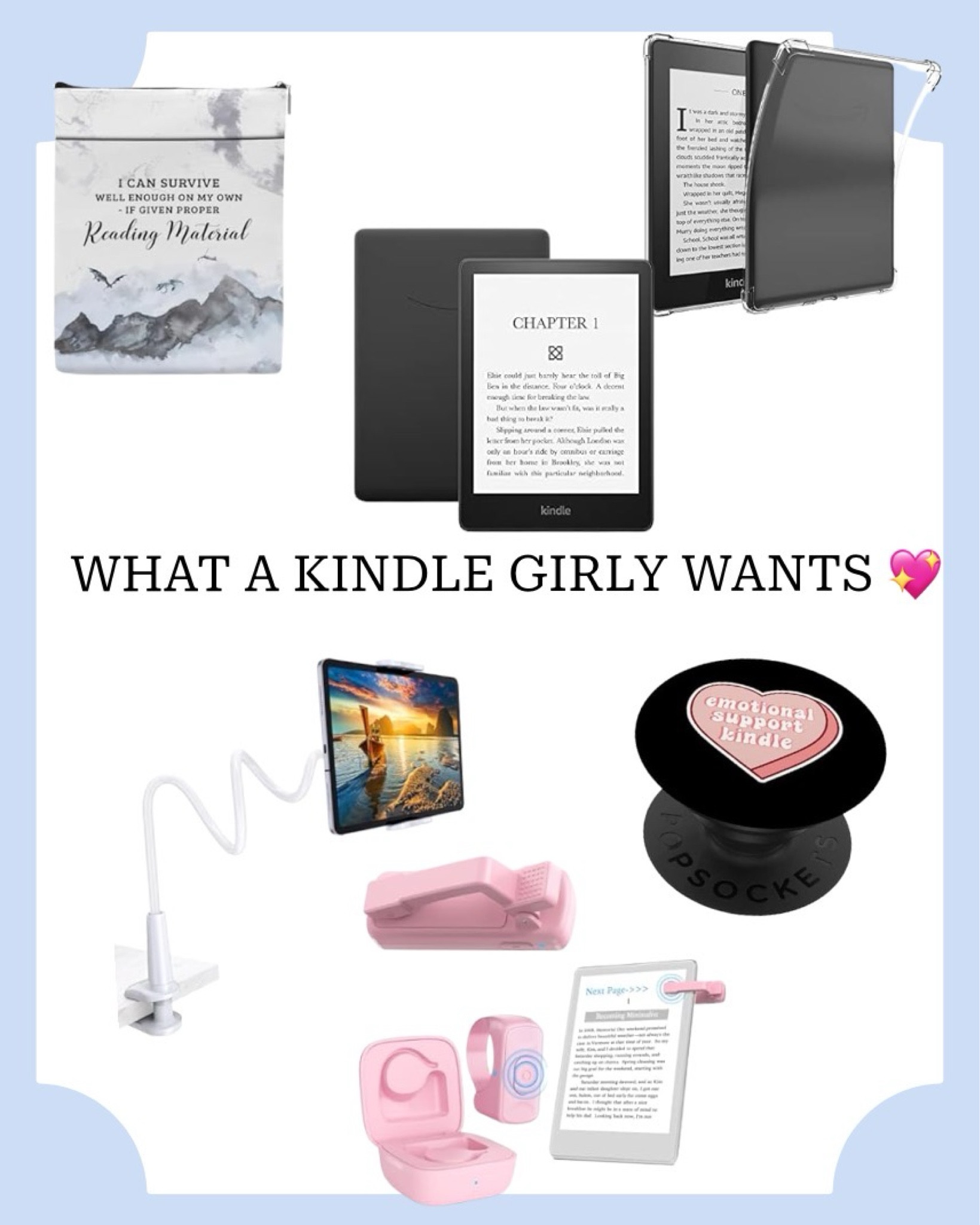 Gifts for the kindle girly in your life 💖

Alt caption: the kindle girly starter pack— set your bookish babe up for success.

Really though, I’ve always been a physical book reader… but because we travel so much I (reluctantly) gave the kindle a go and now I’m HOOKED. You can’t beat the convenience and ease!


#LTKHome #LTKTravel #LTKGiftGuide