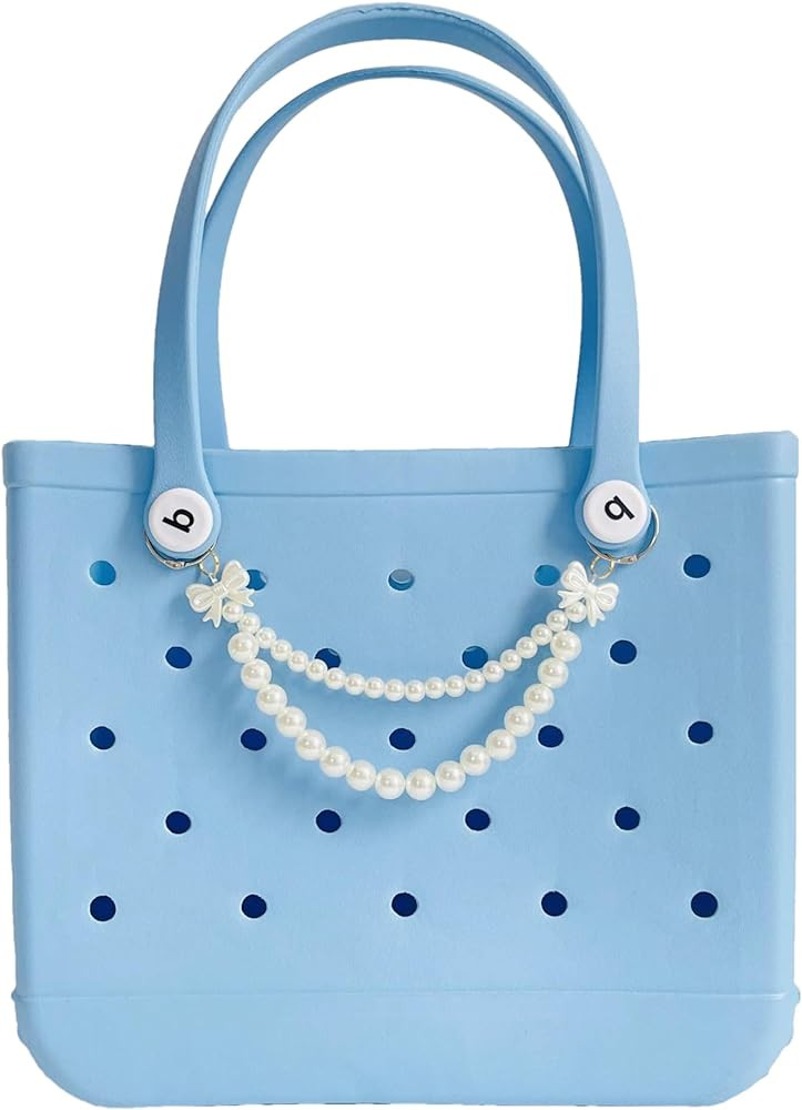 Boho Pearls Bow Charms for Bogg Bag Accessories Rubber Beach Bag, Boho Purse Charms,90 | Amazon (US)