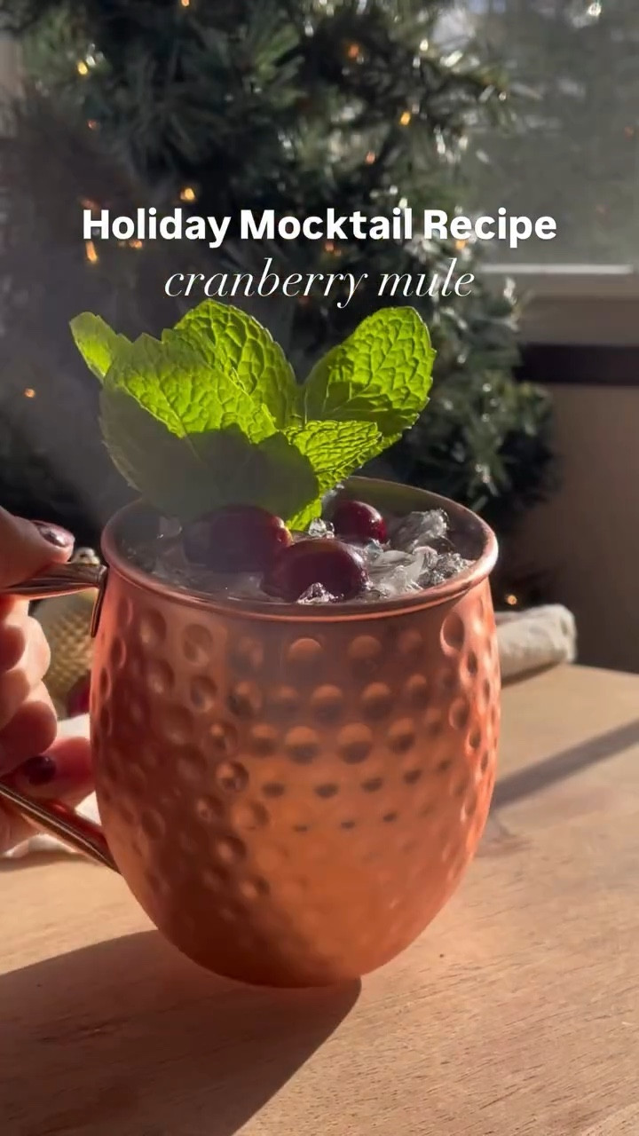 Next holiday recipe we’re making a Cranberry Mule! 

I loveeee making this mule for the holidays because the presentation is amazing and it’s made with simple ingredients that you can’t easily find at the grocery store!

Ingredients (serves 1)
• 2 oz cranberry juice
• 1/2 oz lime juice
• 4-5  mint leaves
• sprinkle of cinnamon
• ginger beer
• garnish: mint sprig and cranberries

Batch (serves 6-8)
• 2 cups cranberry juice
• 1/2 cup lime juice
• 10-15 mint leaves
• sprinkle of cinnamon
• 7 cups ginger beer
• Garnish: lime wheels, cinnamon sticks, fresh mint, cranberries

#mocktailgirlie #mocktailrecipe #holidaymocktails #holidaydrink #batchmocktails #batchdrinks #christmasrecipe #holidayrecipe

#LTKHome #LTKHoliday #LTKSeasonal