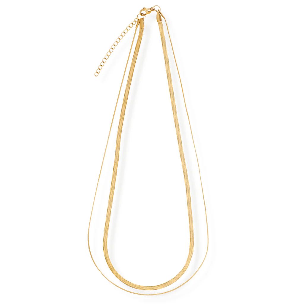 Ellie Vail - Cassia Double Chain Necklace | Ellie Vail Jewelry