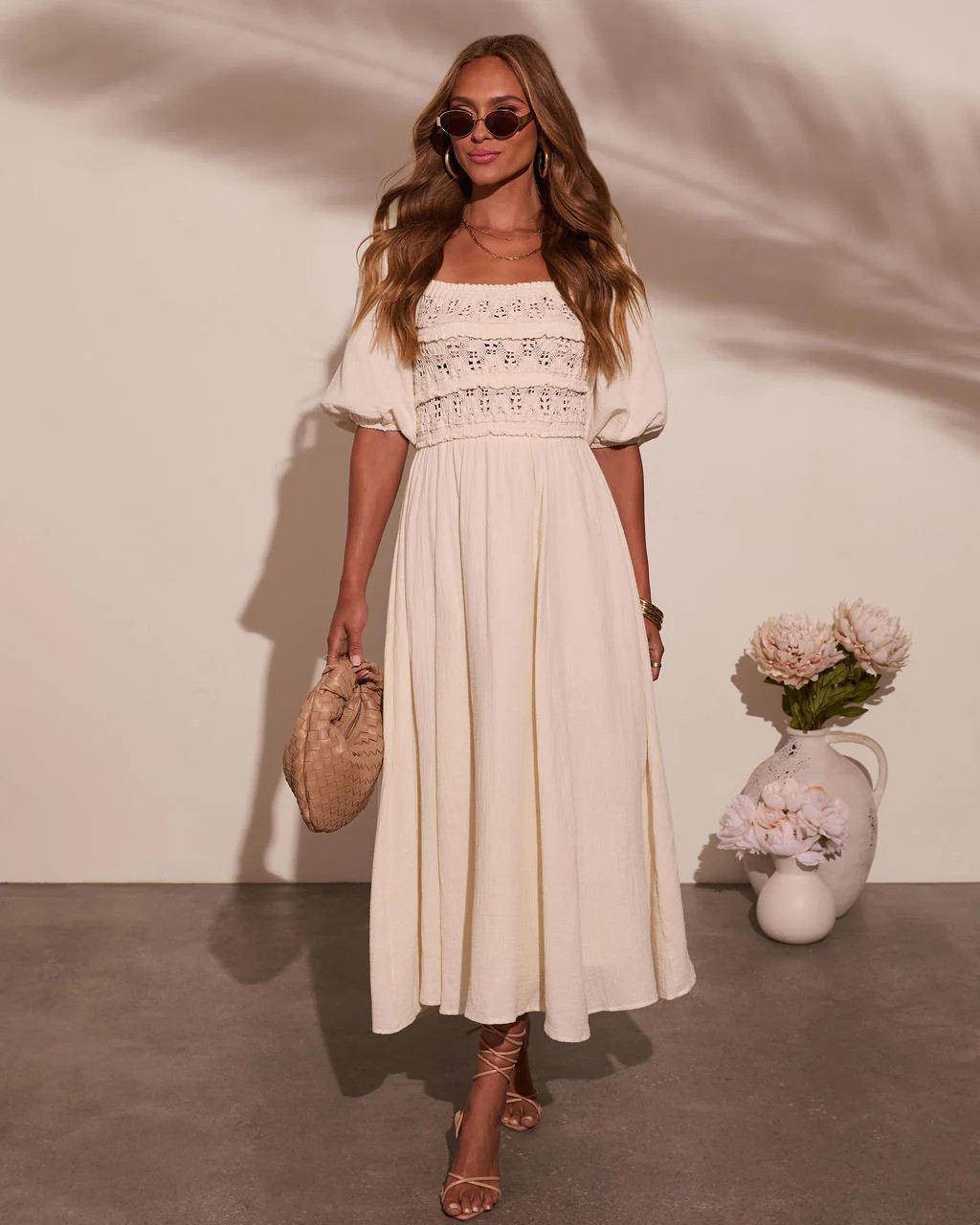 Mystic Dawn Peasant Maxi Dress | VICI