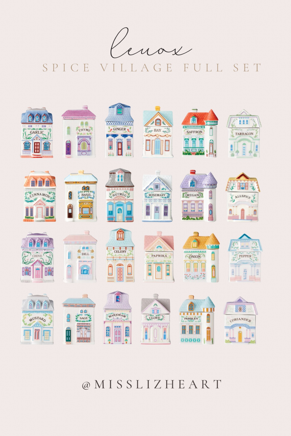 Omg guys! Lenox has released all of their old school whimsical spice jars in a full set and it’s now open for pre order!! So of course I had to get it!!

#LTKHome #LTKSeasonal