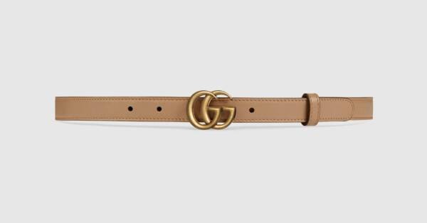 Thin belt with Double G buckle | Gucci (US)