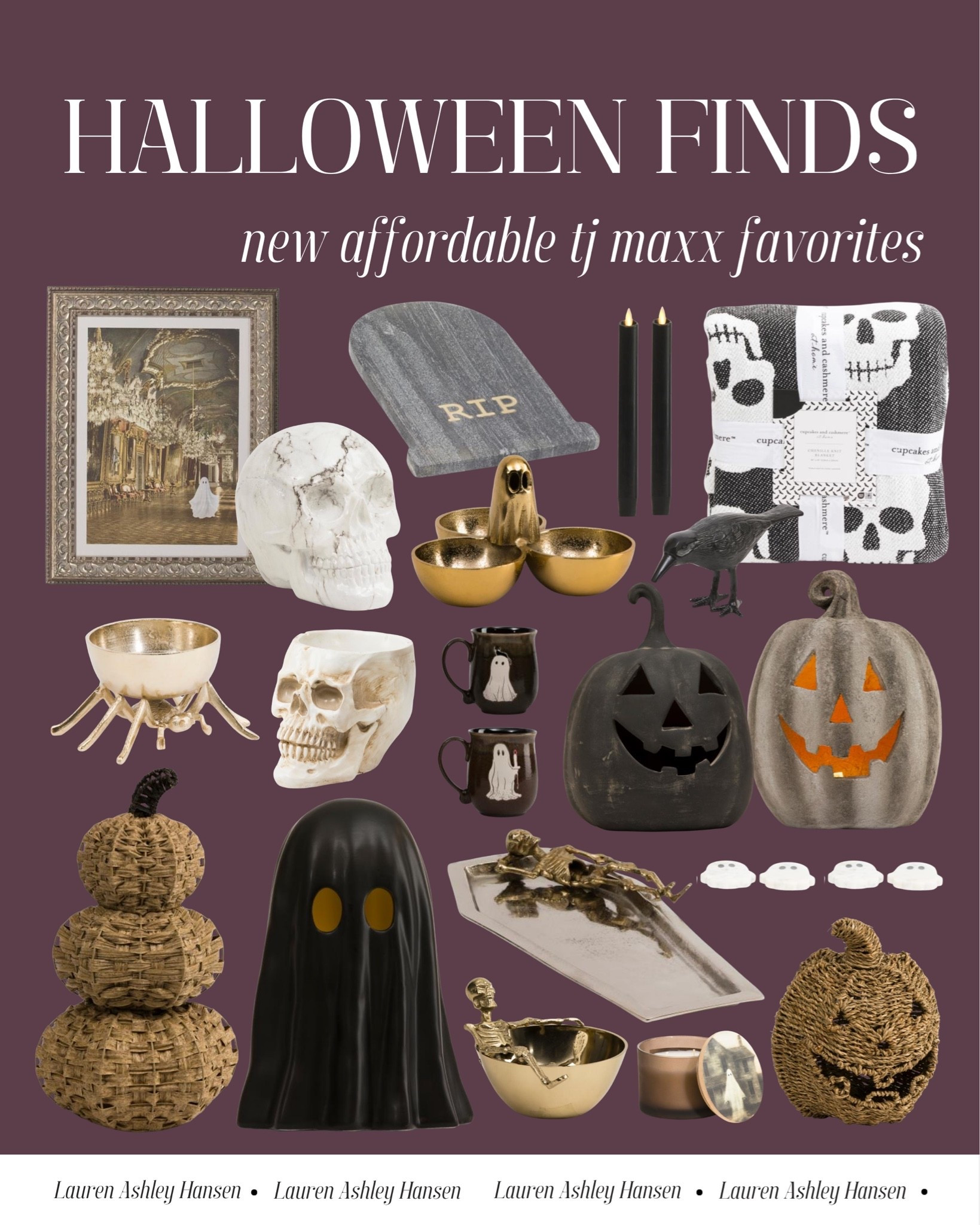 TJ Maxx just released their Halloween collection and it’s full of elevated spooky hosting finds, decorative accents, and affordable favorites. The prettiest mix!

#LTKHome
