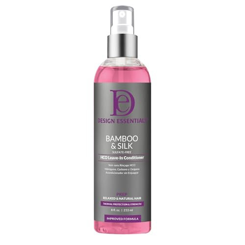 Design Essentials Bamboo & Silk HCO Leave-In Conditioner, Thermal Protection for Natural and Relaxed Hair, Softens & Detangles, 8 Oz, Pack of 1 | Amazon (US)