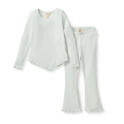 Wide Ribbed Tee & Flare Pants Set | Burt's Bees Baby