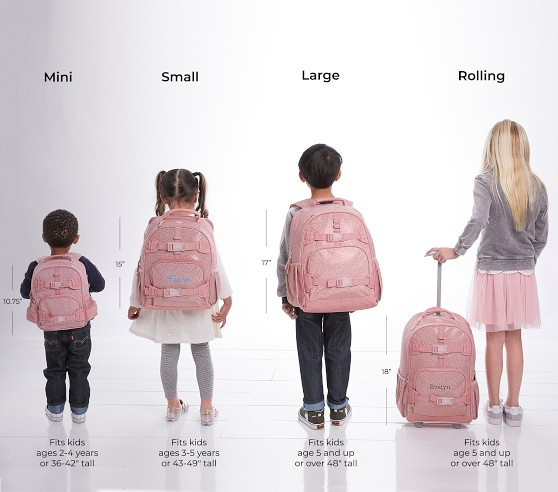 Mackenzie Pink Sparkle Glitter Backpacks | Pottery Barn Kids