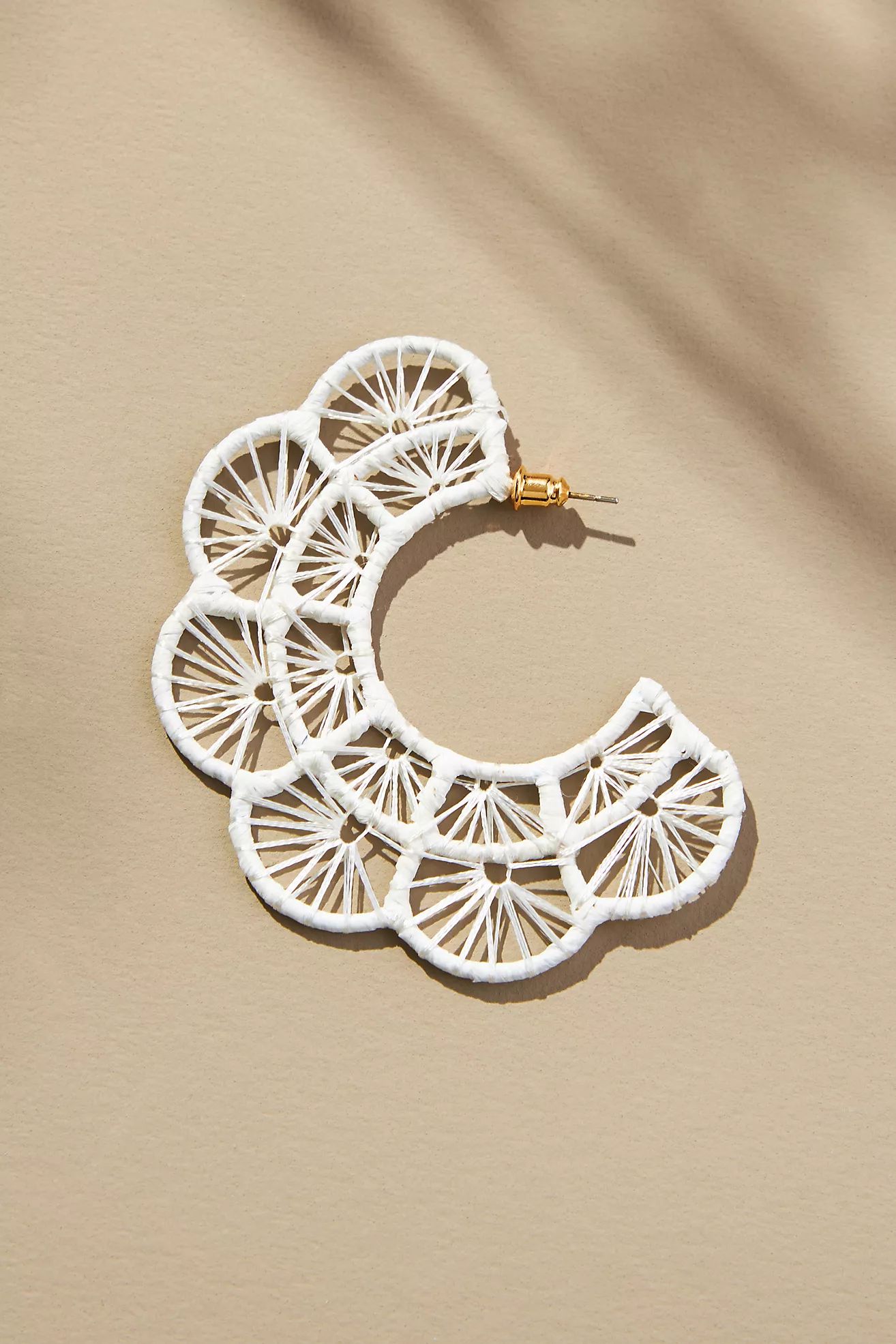 Crochet C-Hoop Earrings | Anthropologie (US)