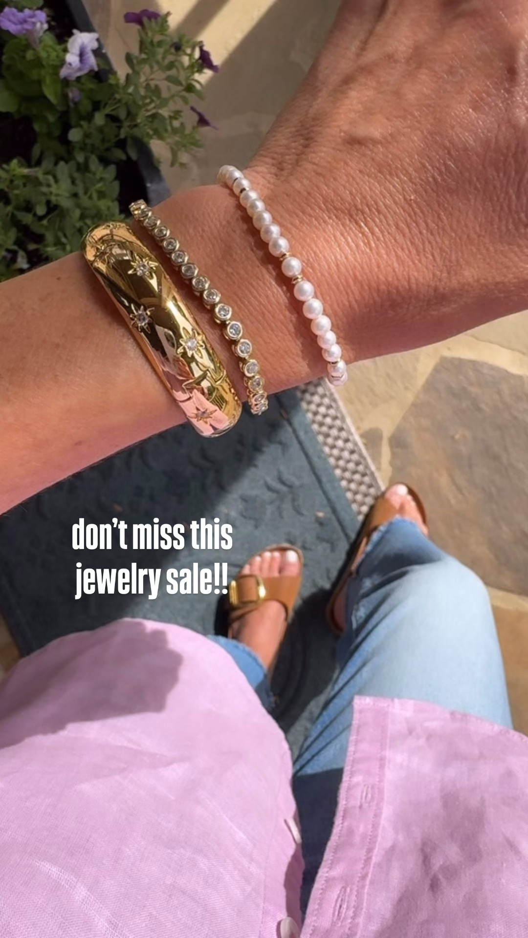 Our everyday jewelry favorites are 20-25% off. Miranda Frye. 
Bracelet stack. 

#LTKSeasonal #LTKootd #LTKSaleAlert