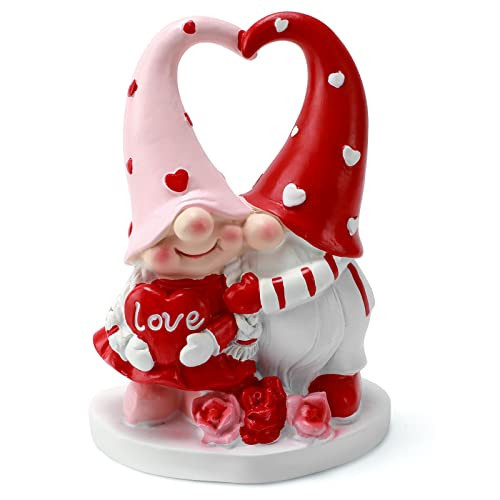 Zonling Valentines Gnomes Decor - Valentine Gnome Figurines Decorations for Home Table Ornaments Sweet Valentines Gifts for Him Her | Amazon (US)