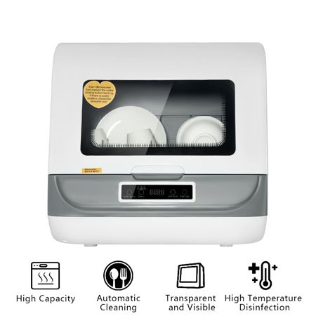 Compact Countertop Dishwasher, Portable Dishwasher 3 Wash Programm, with Automatic Air-drying Functi | Walmart (US)
