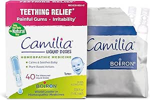 Boiron Camilia Teething Drops for Daytime and Nighttime Relief of Painful or Swollen Gums and Irr... | Amazon (US)