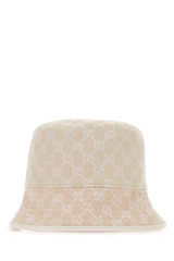 Women's Fedora Gg Monogram Jacquard Bucket Hat Beige Polyester Cotton Nylon | Italist Inc.