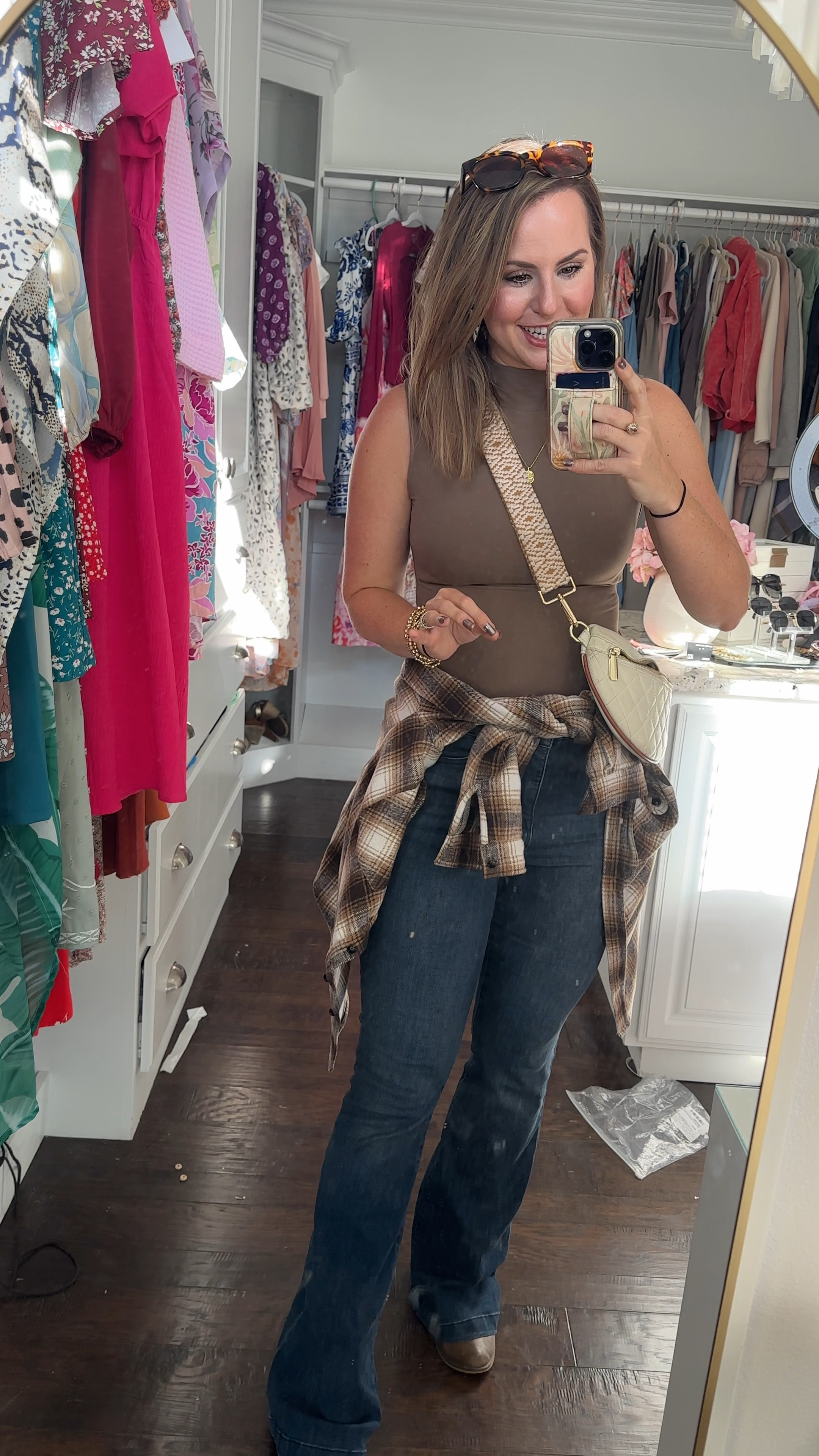 Fall outfit! Wearing size M in this mock neck tank bodysuit, size 6 in $24 Walmart jeans, flannel & 7.5 in cowboy boots! 

Fall outfit ideas, fall boot, cowgirl boots , ankle booties , Amazon style finds, Walmart fashion finds, Amazon fashion, millennial mom style, pumpkin patch outfit, field trip, parent teacher conference outfit, apple orchard outfit 

#LTKStyleTip #LTKFindsUnder50 #LTKSeasonal