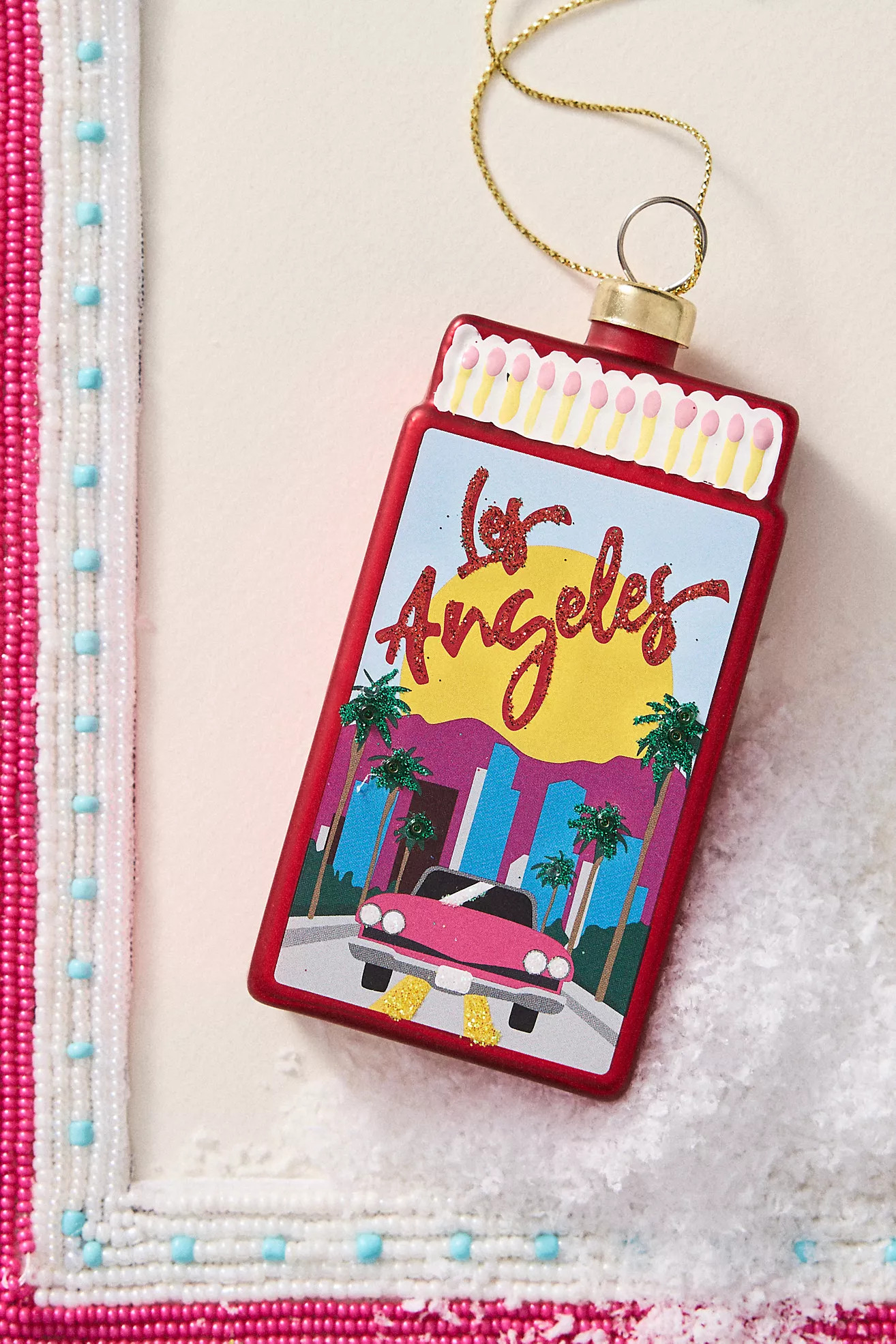 Furbish Studio Destination Matchbook Glass Ornament: California Edition | Anthropologie (US)