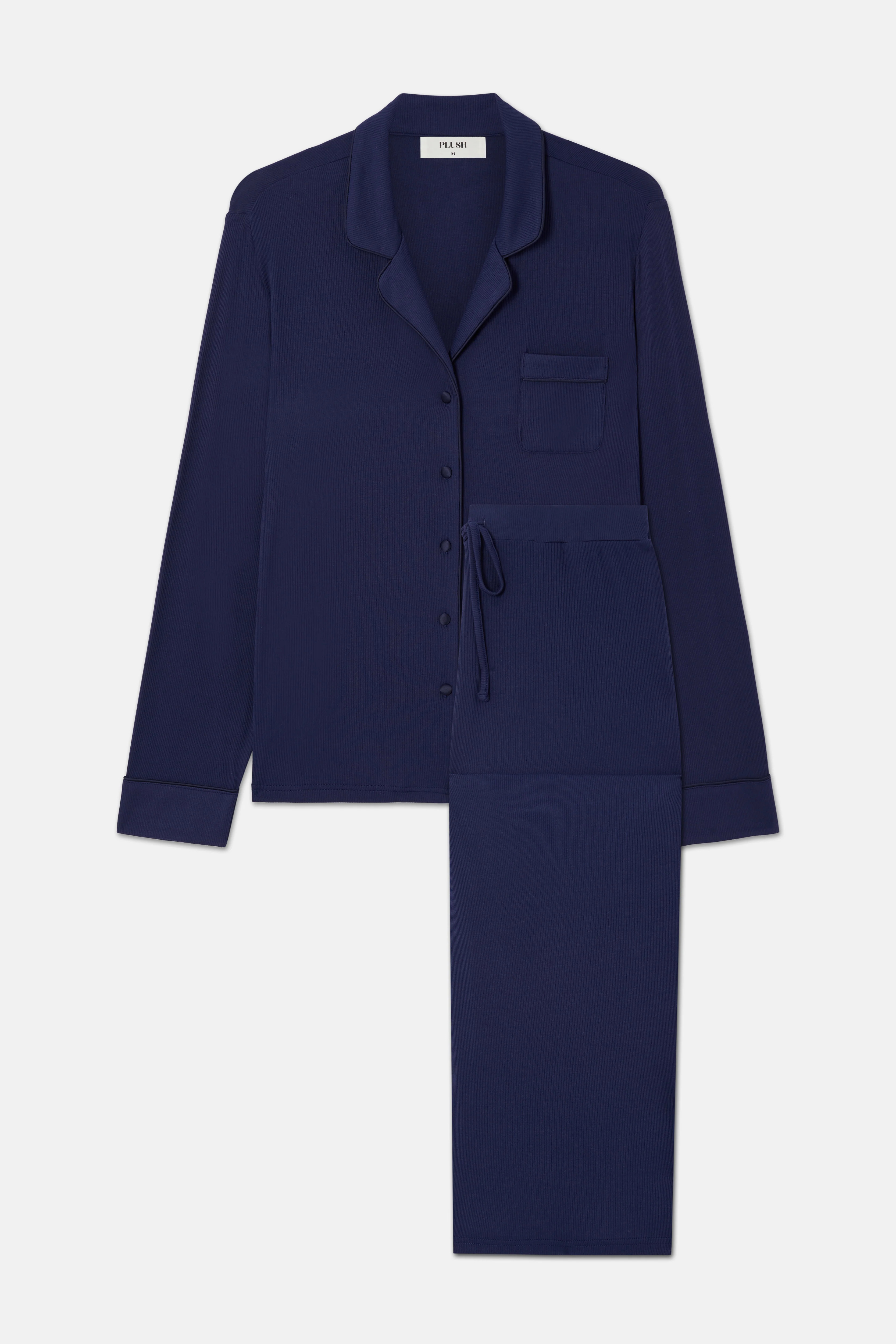 Luxury Bamboo Pyjamas in Deep Navy | PLUSH | PLUSH