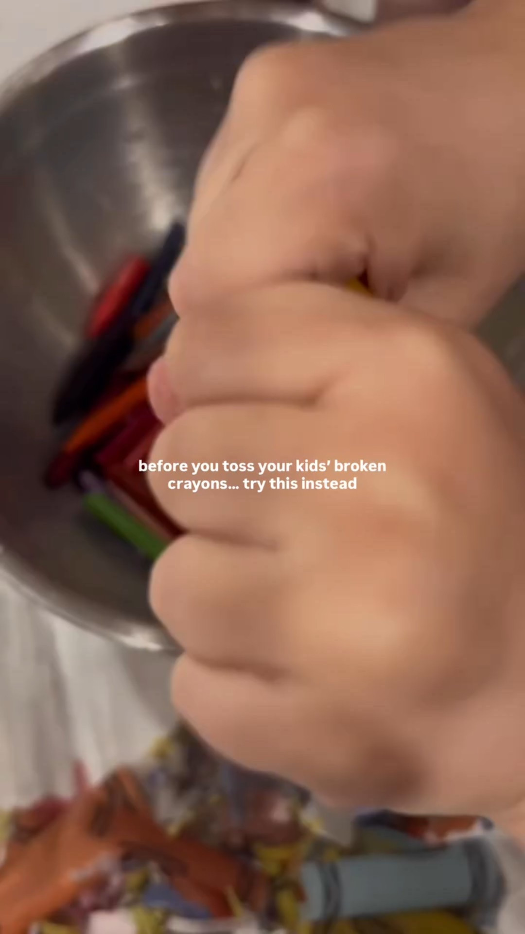 One of our favorite ways to use up all the broken crayons that somehow end up everywhere 🖍️

We melt them down, pour them into a heart mold, and suddenly they feel brand new again. The kids think it’s magic and I love that it uses what we already have.

Such an easy Valentine’s craft for little hands.

Pro Tip: if you want to remove the paper, just soak the crayons in warm water for a few minutes and they peel right off 👏🏼

Comment HEART for the link to the heart mold we used 🤍

#KidsCrafts #ValentinesCraft #DIYForKids #EasyCrafts #CreativeKids