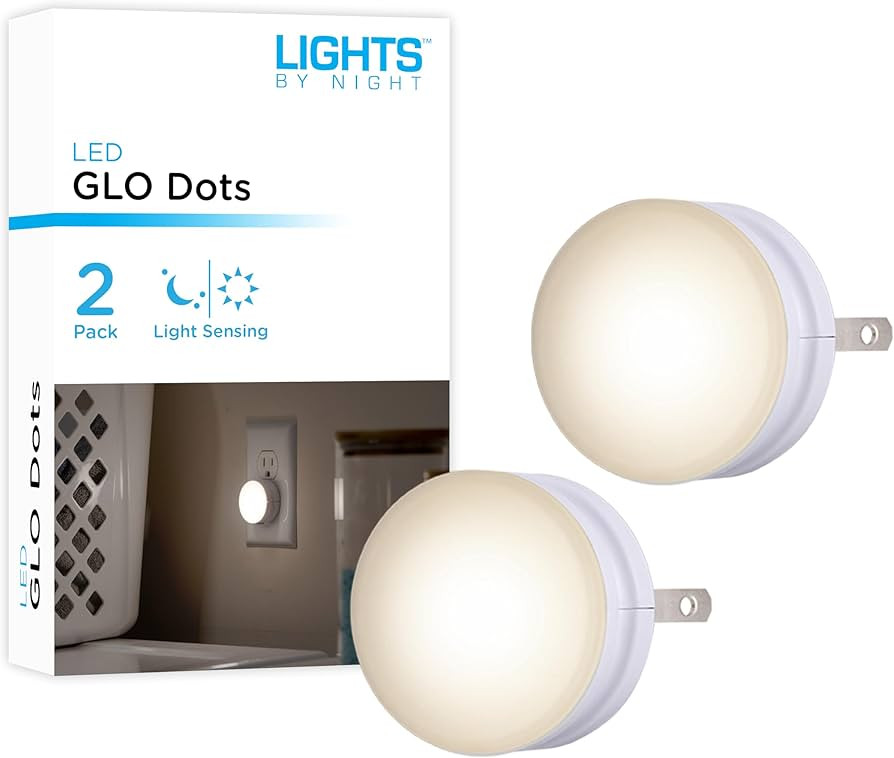 Lights by Night Mini LED Night Light, Plug-In, Dusk to Dawn Sensor, Warm White, Compact, Ambient ... | Amazon (US)