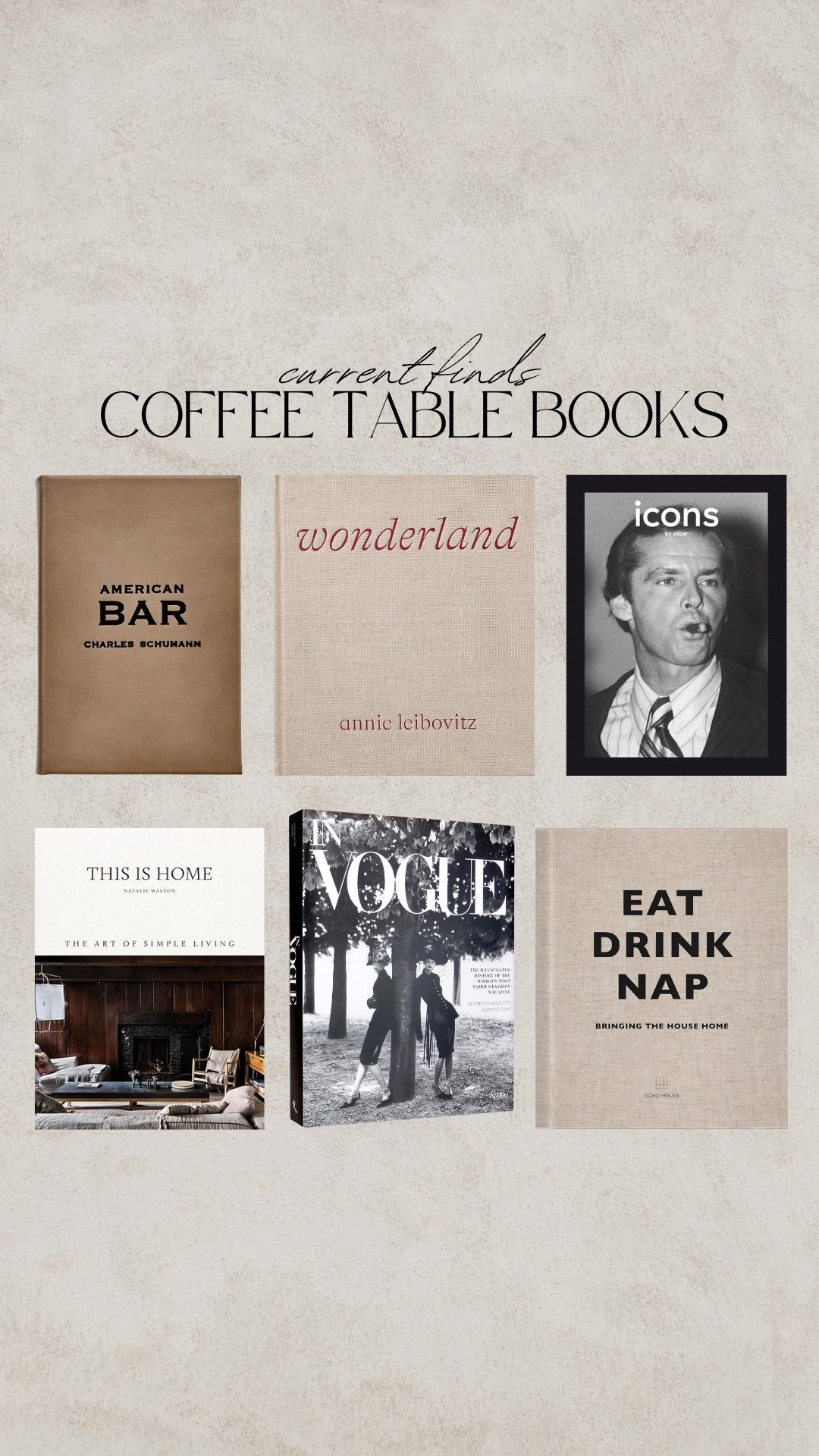 Coffee table book, fashion book, vogue book, recipe book, interior design book, drink book

#LTKFindsUnder50 #LTKSaleAlert #LTKHome