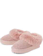 Girls Platform Teddy Slip Ons - pink | The Children's Place