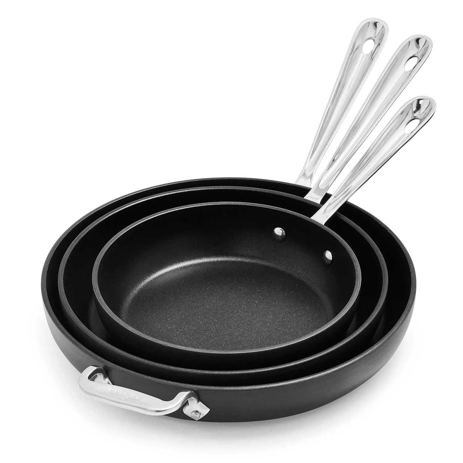 All-Clad HA1 Nonstick Set of 3 Skillets, 8", 10" and 12" | Sur La Table