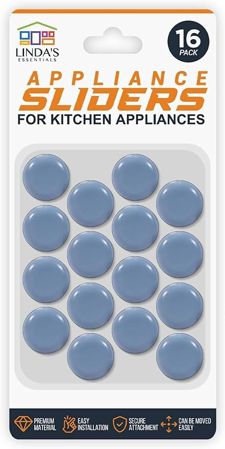 Appliance Sliders for Kitchen Appliances (16 Pack) - Self Adhesive Small Appliance Slider for Kit... | Amazon (US)