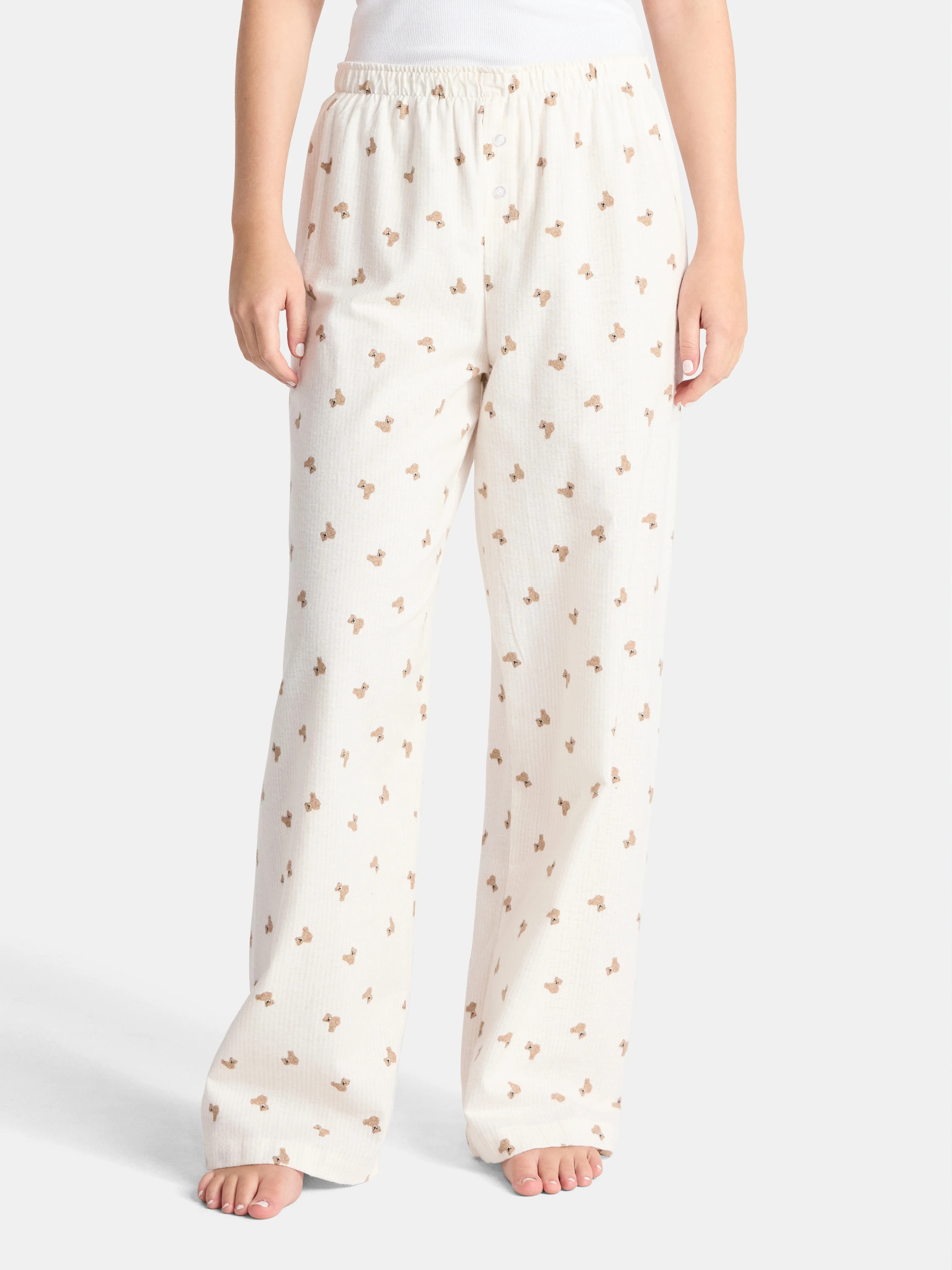 No Boundaries Sleepwear Cotton Boxer Pants, 31'' Inseam, Women’s - Walmart.com | Walmart (US)