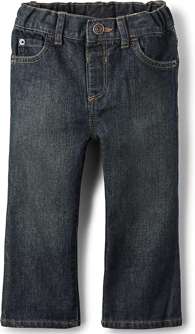 The Children's Place Baby Toddler Boys Basic Bootcut Jeans | Amazon (US)