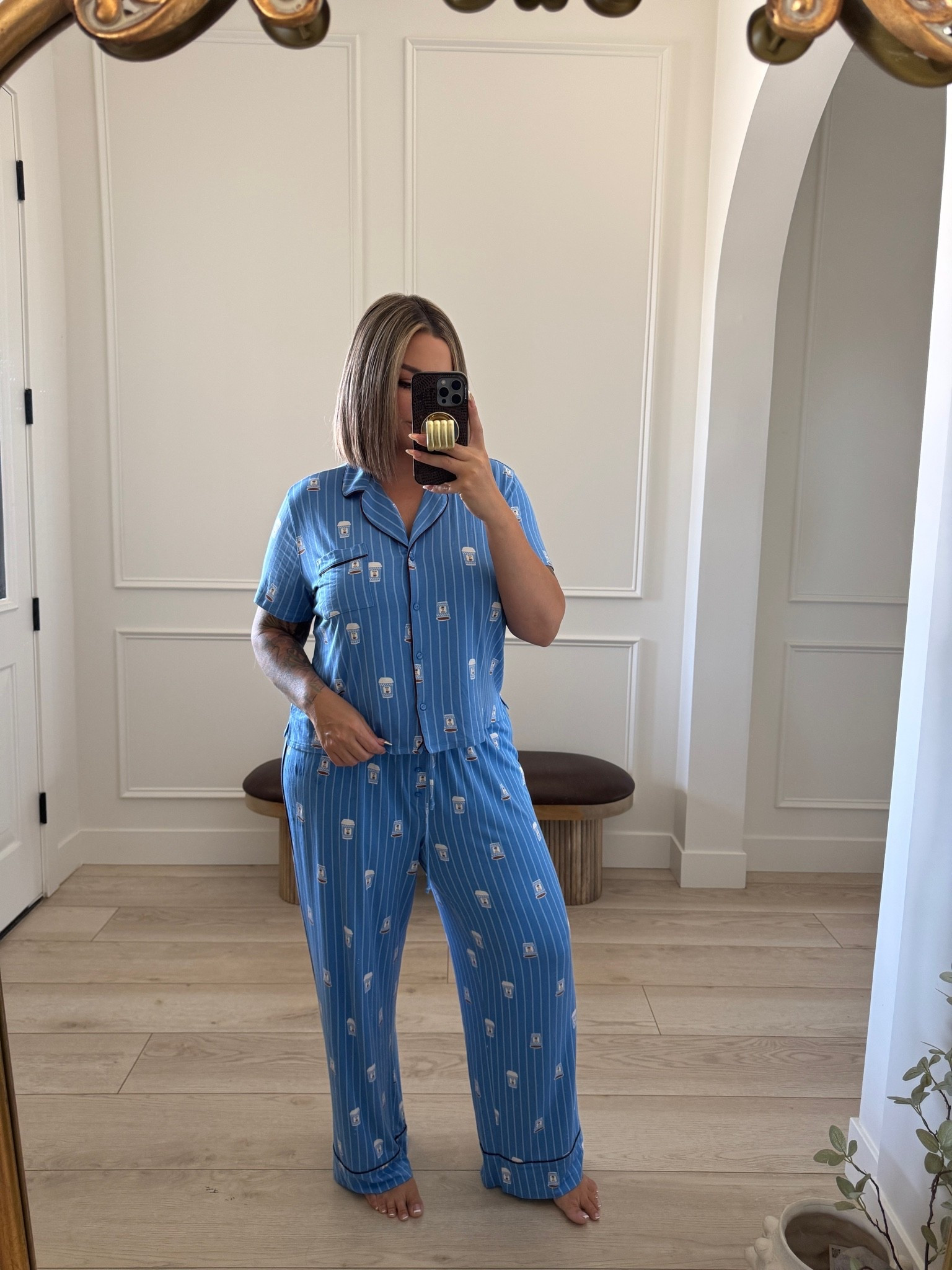 Aerie has the best pjs ! So freaking soft and comfy ! 

Size L