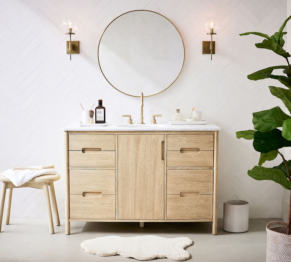 Manzanita 48" Single Wide Sink Vanity | Pottery Barn (US)