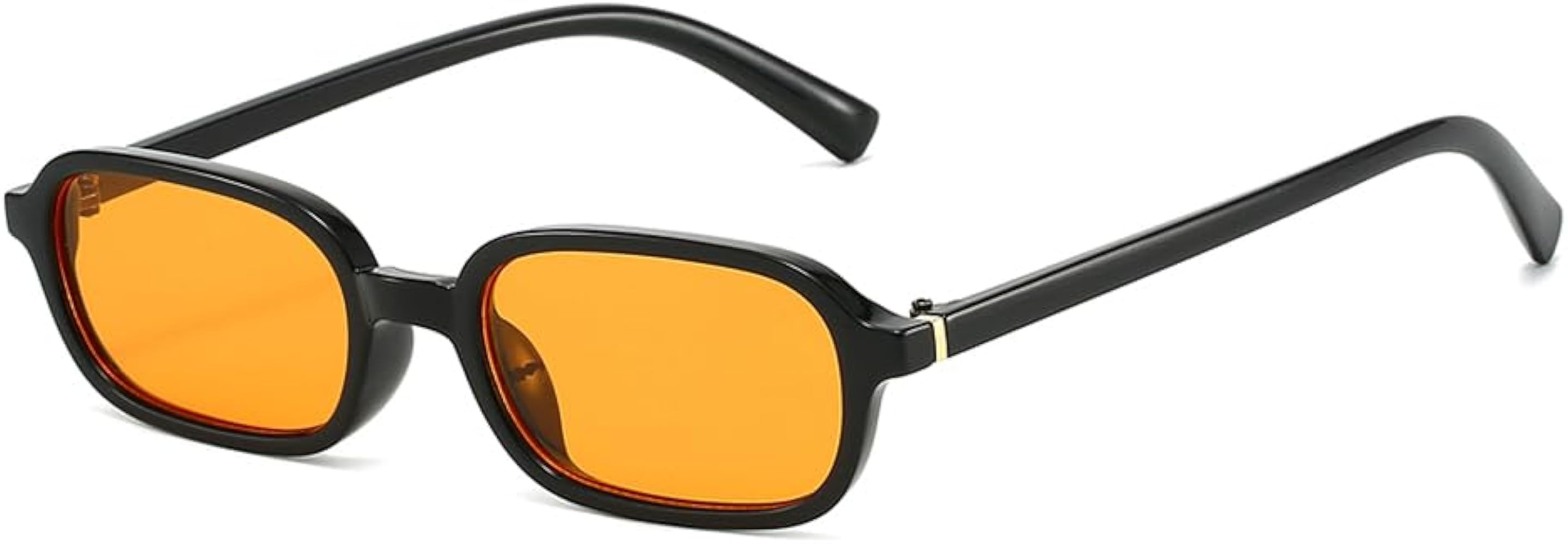 YAMEIZE Retro Small Rectangle Sunglasses for Women Men 90s Vintage Narrow Rectangular Sunglasses | Amazon (UK)